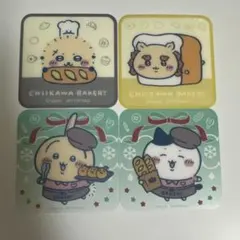 ちいかわベーカリー　特典　コースター　ハチワレ　うさぎ　ラッコ　シーサー