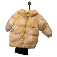 ZARA ベージュ 水玉模様 ジャケット4-5歳