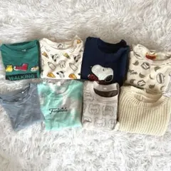 ベビー服 まとめ売り 8着 ミッフィー おさるのジョージ スヌーピー等 90