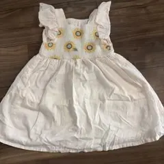 ひまわり刺繍 ノースリーブワンピースのサムネイル