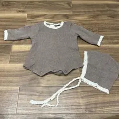 monbebe newborn ロンパース、ボンネット　韓国子供服　モンべべ