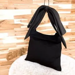 【ソルプレーサ】ビッグ リボン ボンディング トートバッグ ショルダートート 黒のサムネイル