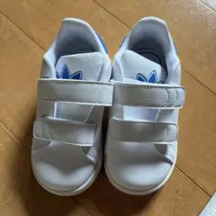 adidas Stan Smithベビーシューズ ホワイト ベルクロ 13cm