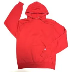 Mサイズ チャンピオン　アメリカ古着　スウェットパーカー　メンズ　赤　レッド　ビ