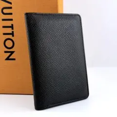 【美品】ルイヴィトン タイガ オーガナイザー ドゥポッシュ ノワール 名刺入れ