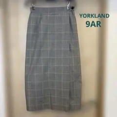 グレンチェック柄 タイトスカート ロング丈 　　クリーニング済み　日本製　❷のサムネイル