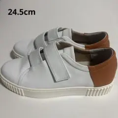 レディース スニーカー 24.5cm ベルクロ　厚底のサムネイル