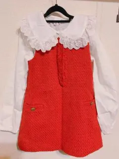 入学式❣️フォーマルにも❣️オレンジワンピースのサムネイル