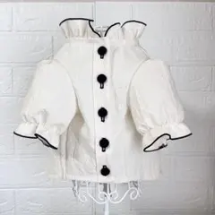 march♡様専用です　クルミボタンワンピース　Ｗガーゼ生地 犬服　ハンドメイド