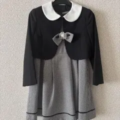 フォーマルドレス・ジャケット付き・チェック柄　120