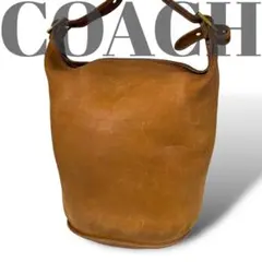 【良品】オールドコーチ バケツバッグ ショルダー 大容量 レザー 本革 8111