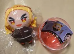 鬼滅の刃 かぷっこふれんず 煉獄杏寿郎 ぬいぐるみ マスコット ガチャガチャ