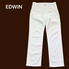 EDWIN FC403A クールフレックス リネン混 デニムパンツ 白 29
