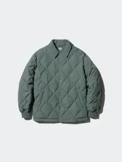 UNIQLOユニクロ/パフテックキルティングジャケット/グリーンL
