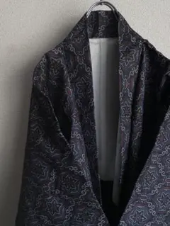 未使用品◆芸術的な総柄。正絹　レディース羽織り　和装　和服　大島紬　普段着物