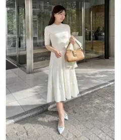 極美品】laubeblanc ダブルニットスパイラルスカート - メルカリ