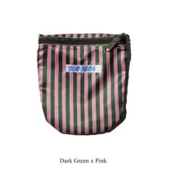 PUEBCO SCHOOL TIE FABRIC SEMICIRCLEPOUCHのサムネイル