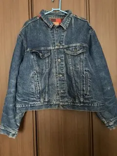 80s90sビンテージ USA製 LEVIS ブラックデニムジャケット Gジャン