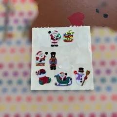 Sandylion サンディライオン キラキラ オーロラシール サンタ くま