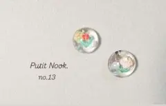 新作♡ ピアス/イヤリング　チューリップ　パール【no.13】