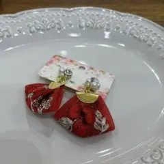 刀剣乱舞　豊前江イメージ　イヤリング　インド刺繍ピアス