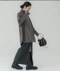 cocaニット レディース タートルニット セーターブラック