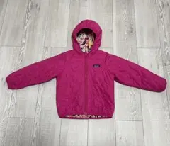 パタゴニア　パフボールジャケット　アウトドア　リバーシブル　フード付き　ピンク