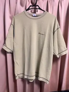 Champion ベージュ 半袖Tシャツ