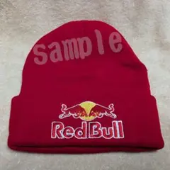新春価格 可愛い ニット帽 ビーニー 赤 レッド ブル