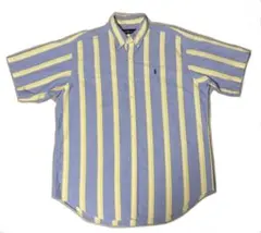 Ralph Lauren ラルフローレン BD 半袖シャツ L ストライプ