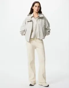 UNIQLO　ウォッシャブルニットリブパンツ　丈長め　М