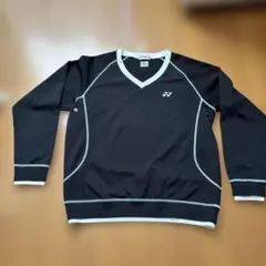 YONEX VersiCOOL Vネック長袖ウェア 黒