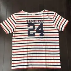 ビームス　ボーダー T ロゴ　PACIFICATHLETIC