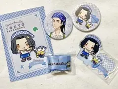 東京リベンジャーズ 東リベ サンリオ リボン アクスタ 缶バッジ 場地圭介