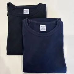 【希少XL】USAチャンピオン T1011 ラグランTシャツ 2枚セット 黒 紺のサムネイル