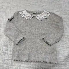 Cottoli 襟付きグレーTシャツ