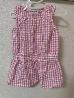 ミキハウス(MIKIHOUSE)ピンク チェック ワンピース 90cm