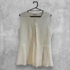 LOUNIE パールネックニットベスト※今月2月までの販売