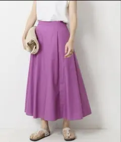 スピックアンドスパン　ライトコットンフレアースカート