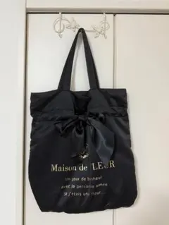 Maison de FLEUR リボン トートバッグ ブラック 量産型のサムネイル
