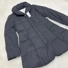 新品タグ付きFeroux ロングダウンジャケット サイズ1 グレー　ダウン90