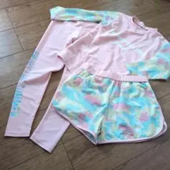 ラッシュガード セットアップ ピンク 150