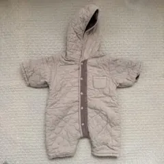 【韓国子ども服】フード付きリバーシブルキルティングアウター60cm