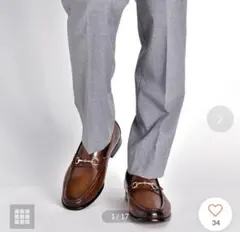 LUCIUS ダークブラウン ビットローファー 42サイズ新品定価15,400円