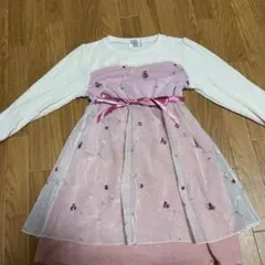 MAJOLICA 刺繍リボン付きワンピース