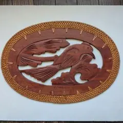 アジアン雑貨　木彫のレリーフ　壁掛けインテリア　使い方いろいろ