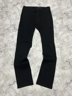 UNIQLO JEANS スリムフィット ブラックデニムパンツ レディース