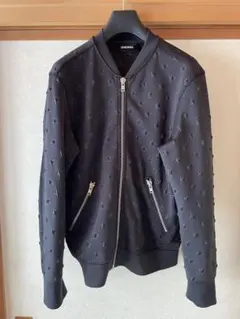 値下げDIESEL スターモチーフ ブラックジャンパー