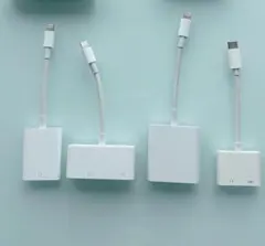 【Apple純正】 変換アダプター、カメラリーダーなど 4点セット