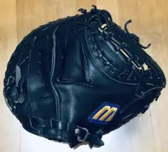 美品 本革 MIZUNO キャッチャーミット ミズノ 大人用 捕手 グラブ